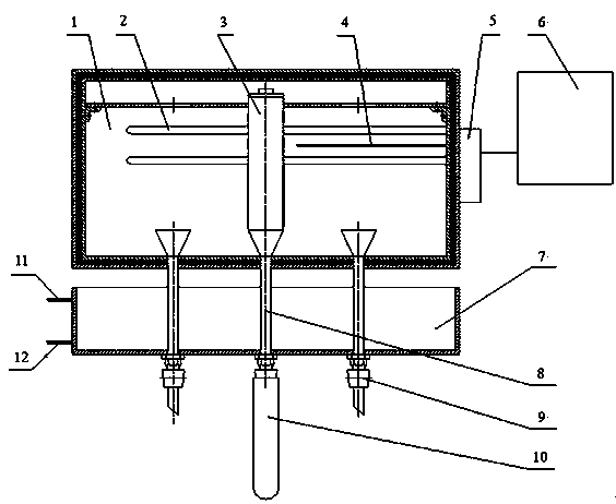 Three-dimensional simulation measuring method and device for remaining oil saturation of oil reservoir