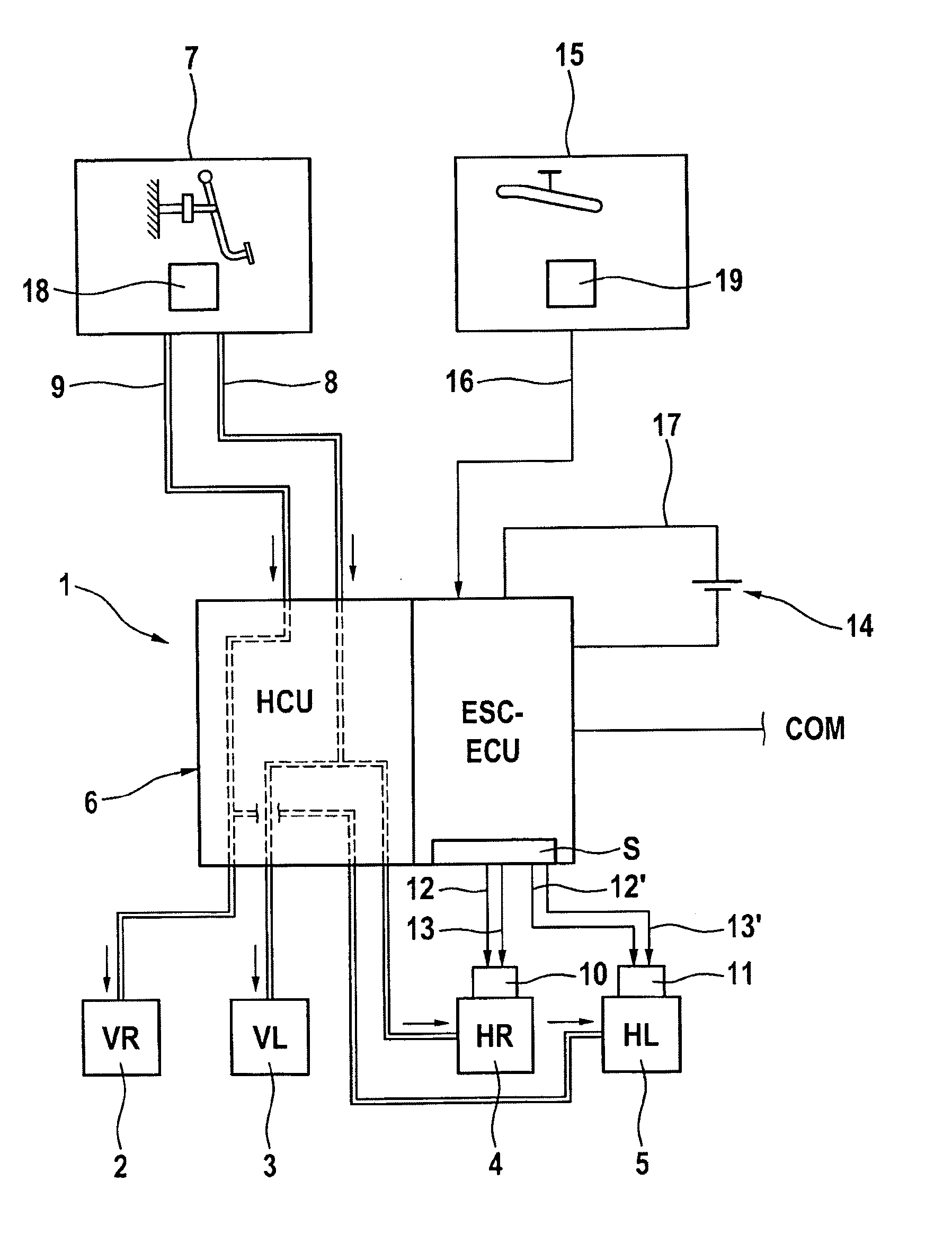 Operating method for a motor vehicle comprising in particular an electronically controlled parking brake system