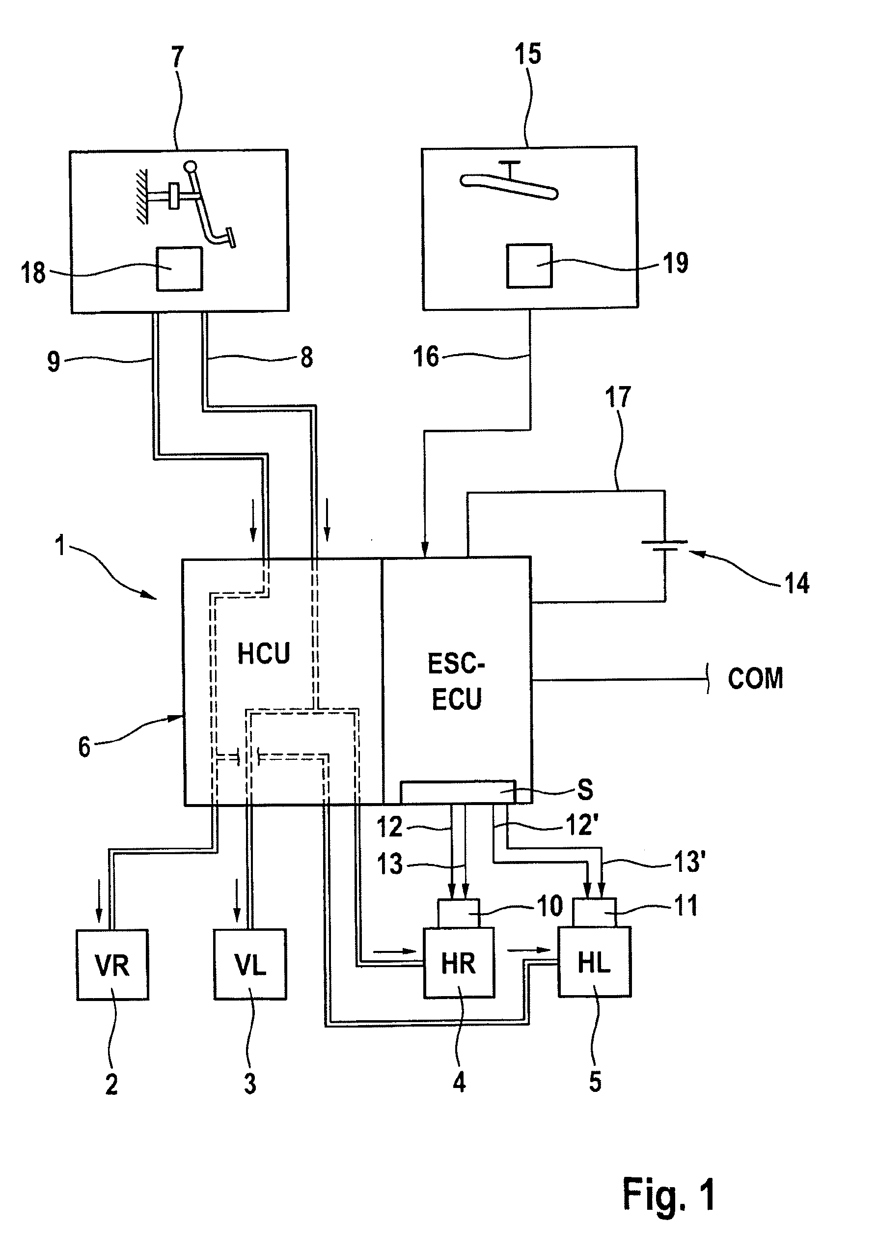 Operating method for a motor vehicle comprising in particular an electronically controlled parking brake system