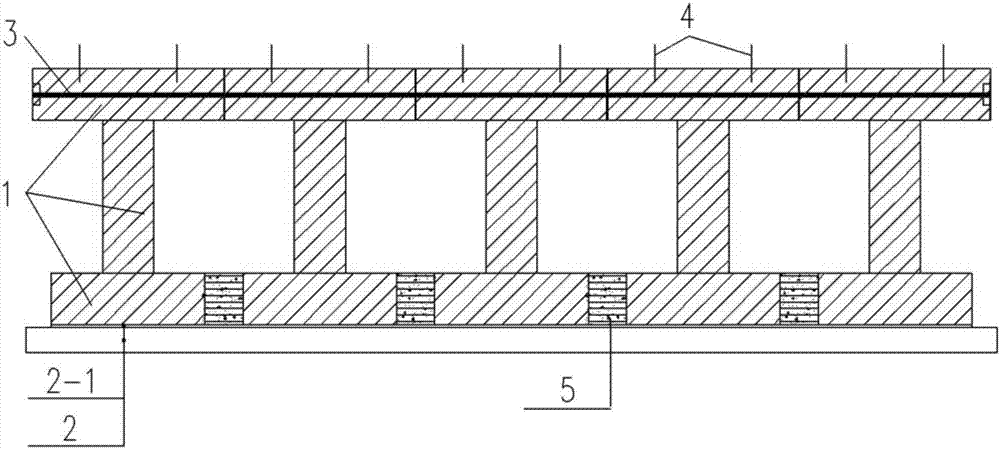 Total precast lower structure of bridge and construction method