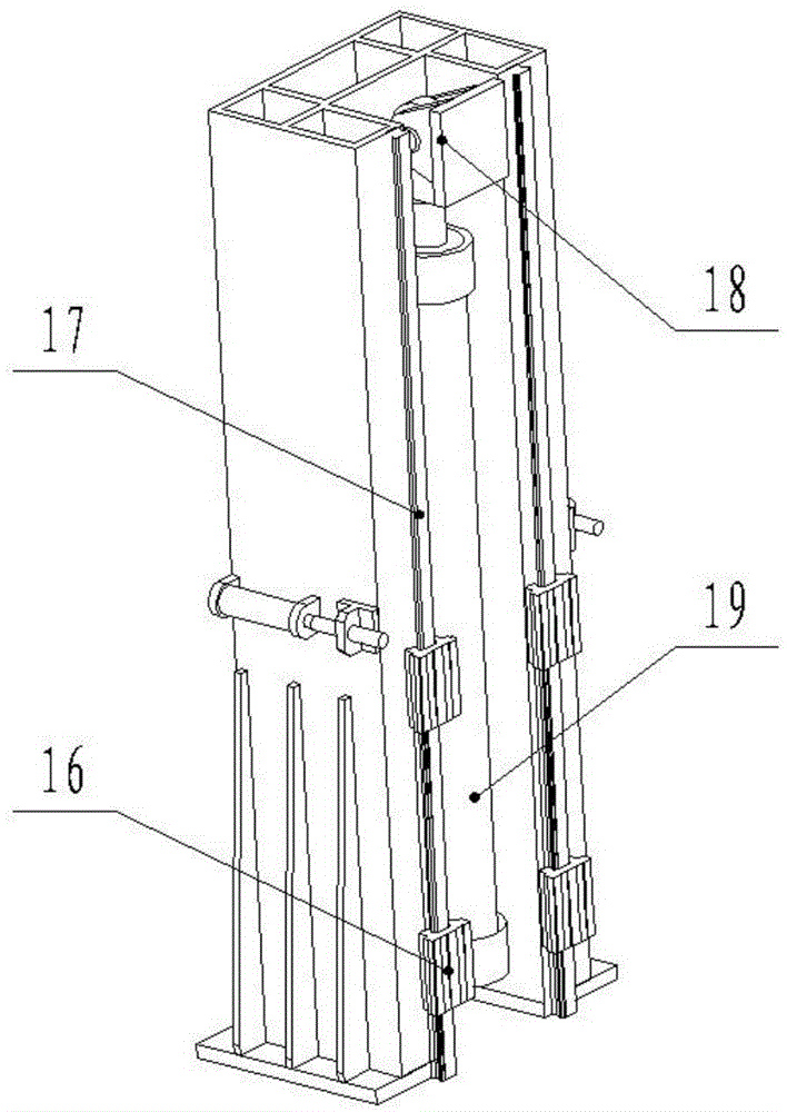 Hypersonic wind tunnel three-degree-of-freedom model inputting device