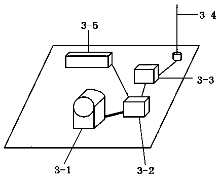 Ultrasonic wave principle-based measuring point spatial displacement measurement device and method