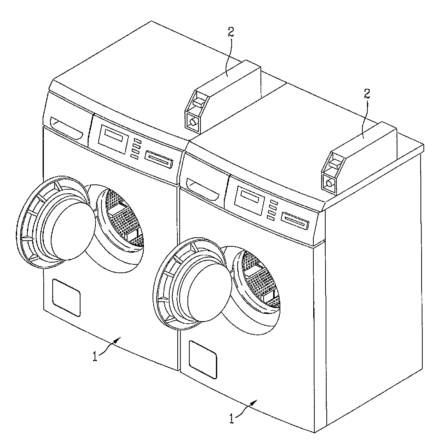 Commercial laundry system and method for controlling the same