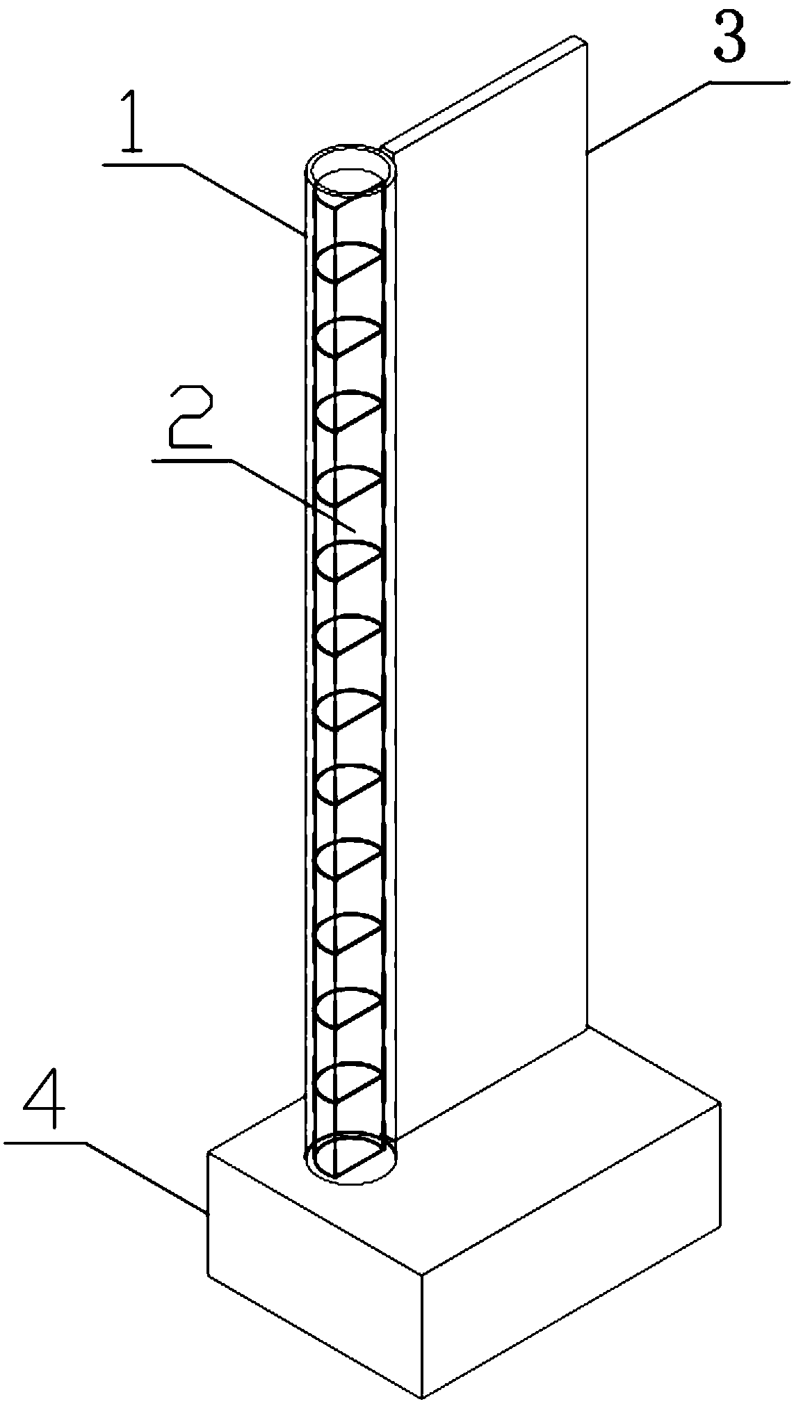Miniature of rock core column for popularization of science and manufacturing method thereof