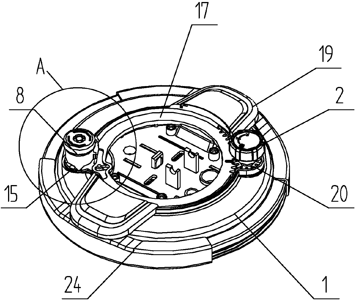 Pressure cooker with pressure-limiting valve control structure