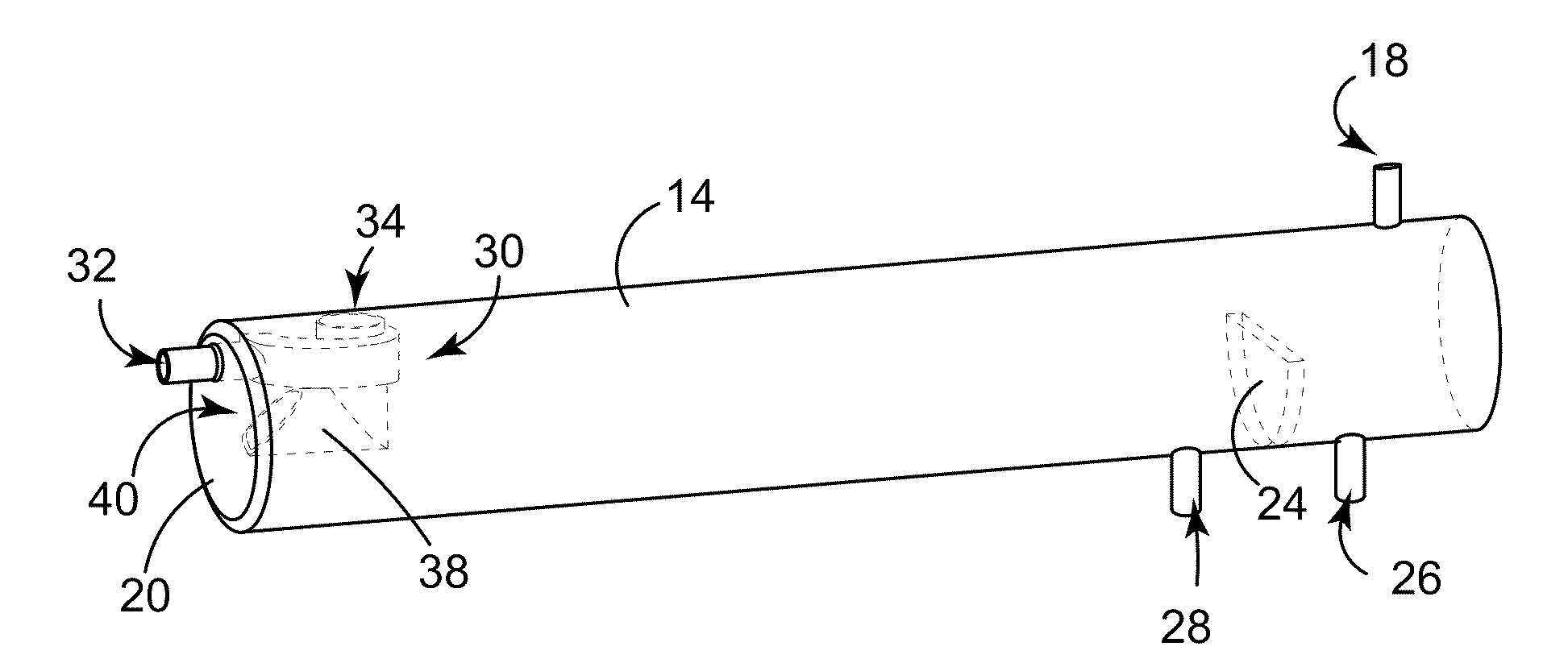 Apparatus for separation of gas-liquid mixtures and promoting coalescence of liquids
