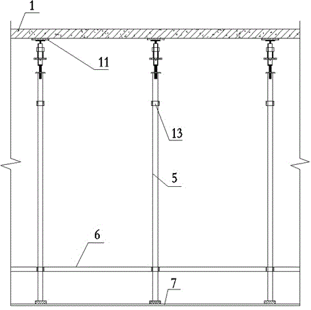 Efficient and low-consumption combined formwork system and construction method thereof