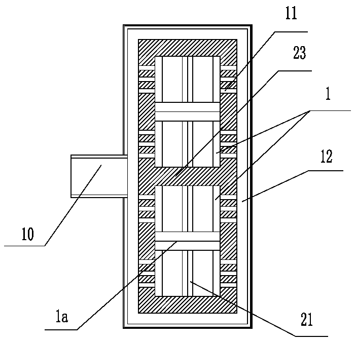 A dry distillation incinerator for oil shale dry distillation and shale semi-coke combustion