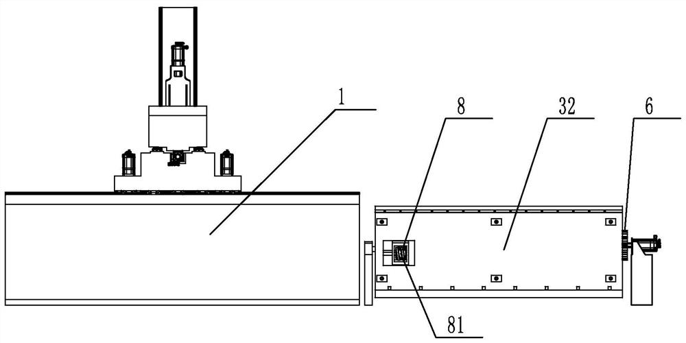 A method for realizing five-axis single-wall horizontal flip milling and a flip milling machine