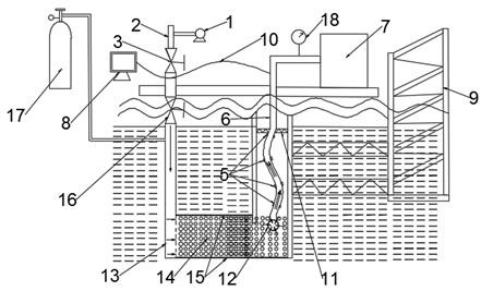 An experimental device and method for vibration and deformation of a production string in a shallow sea drilling high-yield gas well