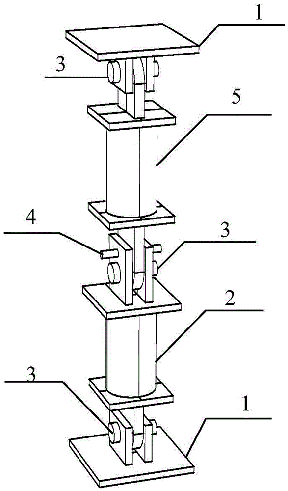 Assembling type post removing device for progressive collapsing of frame structure