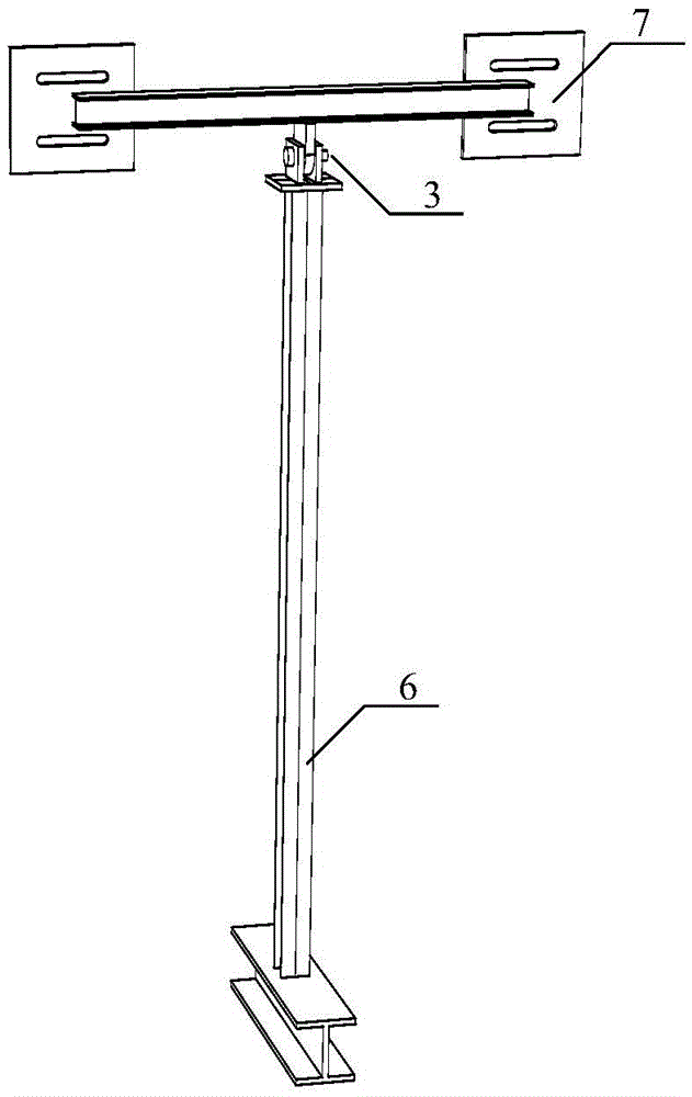 Assembling type post removing device for progressive collapsing of frame structure