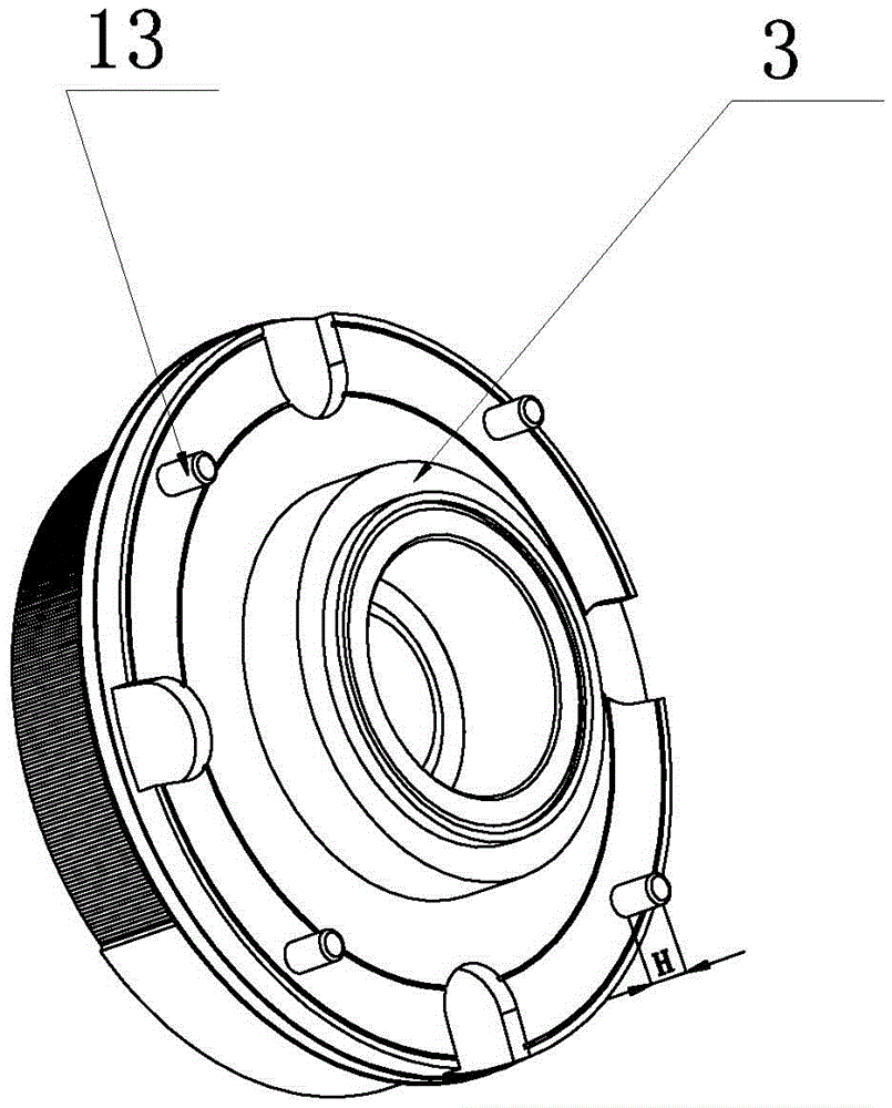 Scroll compressor with ring pin structure