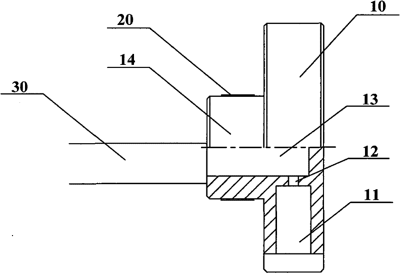 Oil-gas separation device for engine