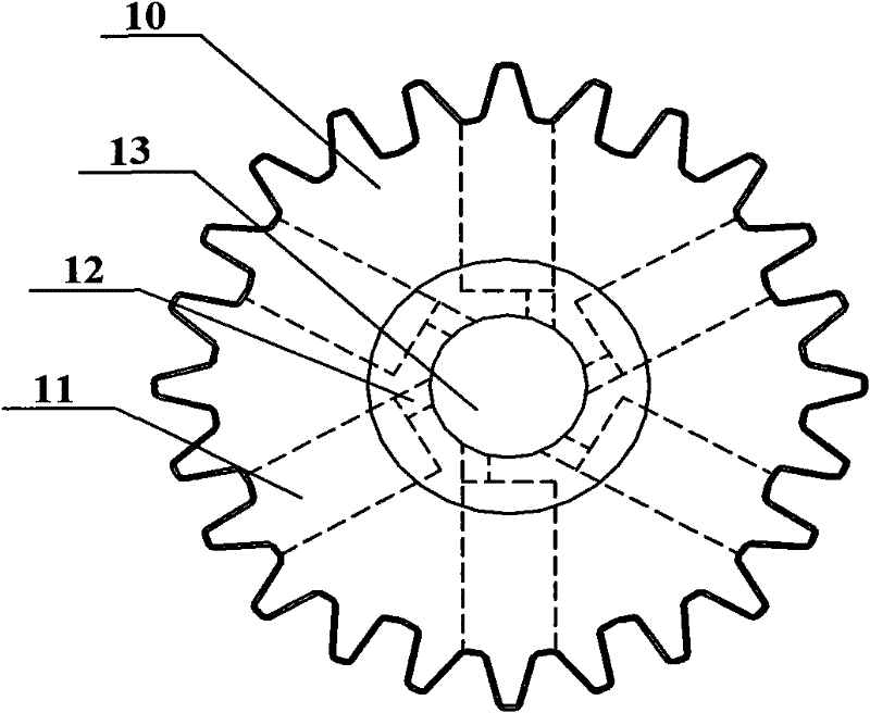 Oil-gas separation device for engine