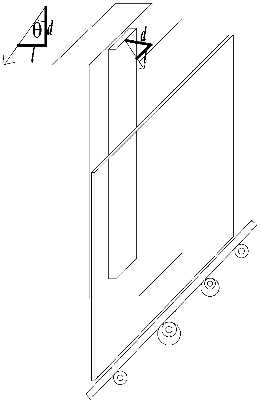 Device for preparing nano thin film in porous structure and application of device