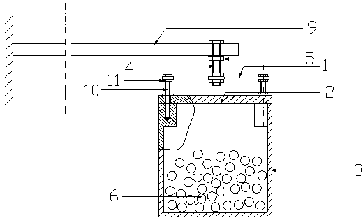 Particle damping vibration absorbing device