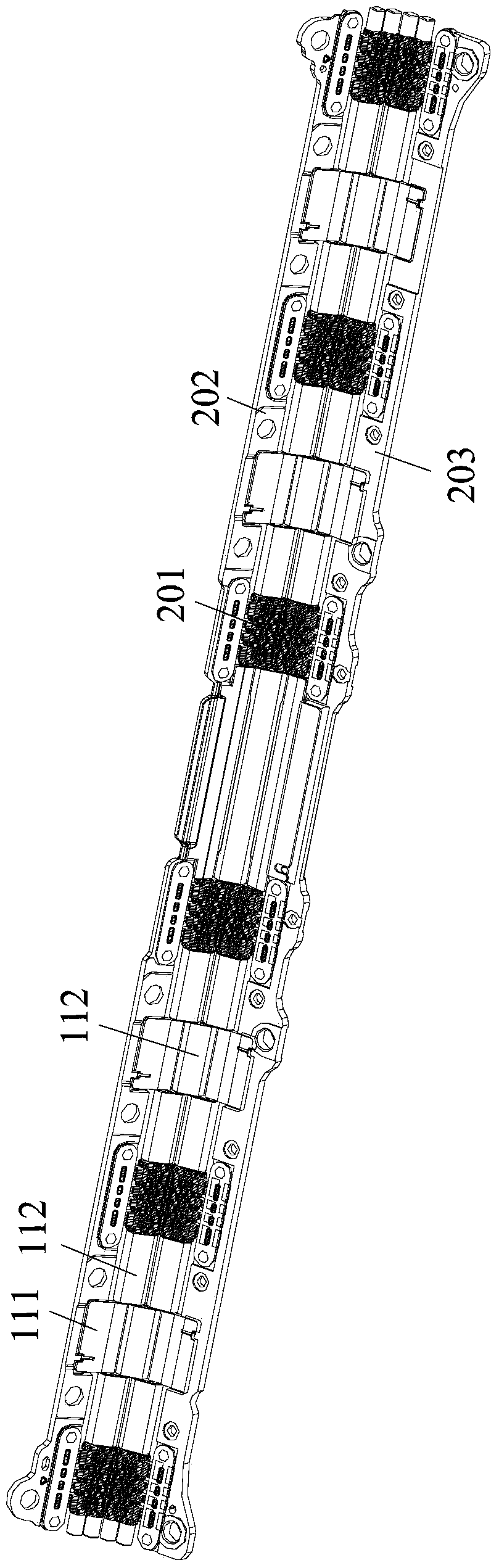 Prosthetic structure for multi-shaft hinge apparatus, multi-shaft hinge apparatus, and folding equipment