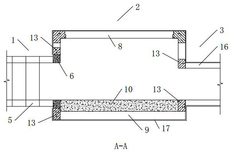 A construction method for the joint of porous rectangular pipe jacking and open and dark excavation transfer pipe gallery