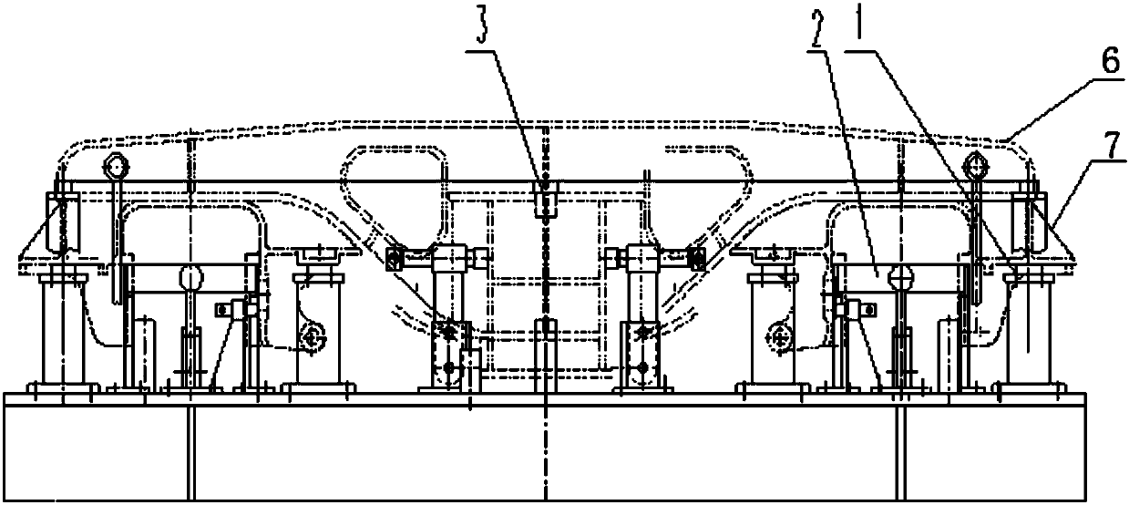 Assembly tooling and method for frame and pedestal body