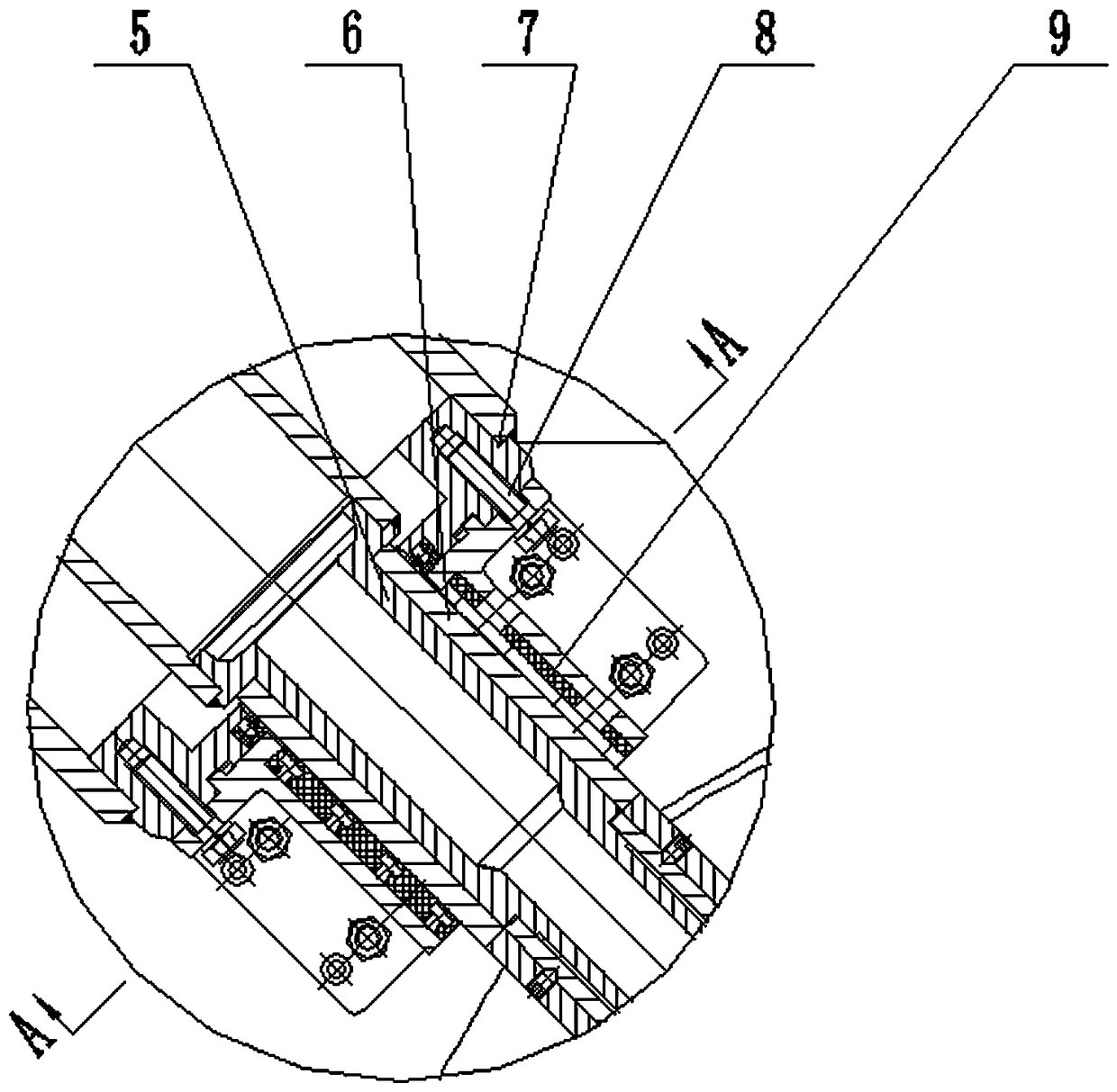 Semi-open type water bearing plug-flow aerator