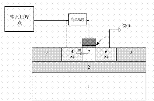 ESD (Electronic Static Discharge) protection structure based on partial depletion mode SOI (Silicon on Insulator) process