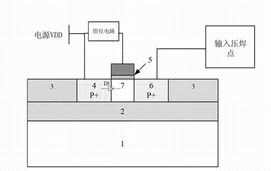 ESD (Electronic Static Discharge) protection structure based on partial depletion mode SOI (Silicon on Insulator) process