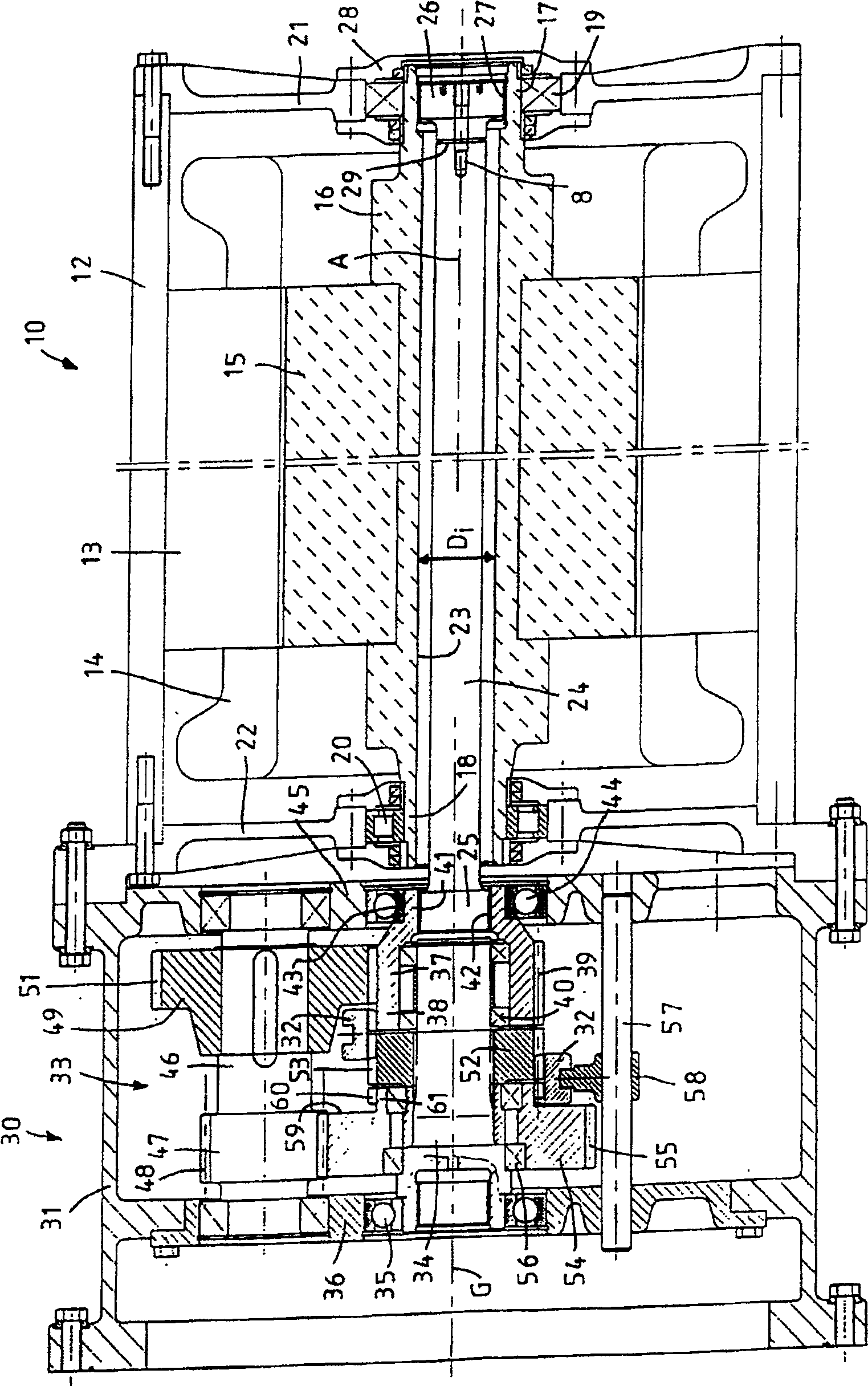 Drive system for chain sprockets of chain drives