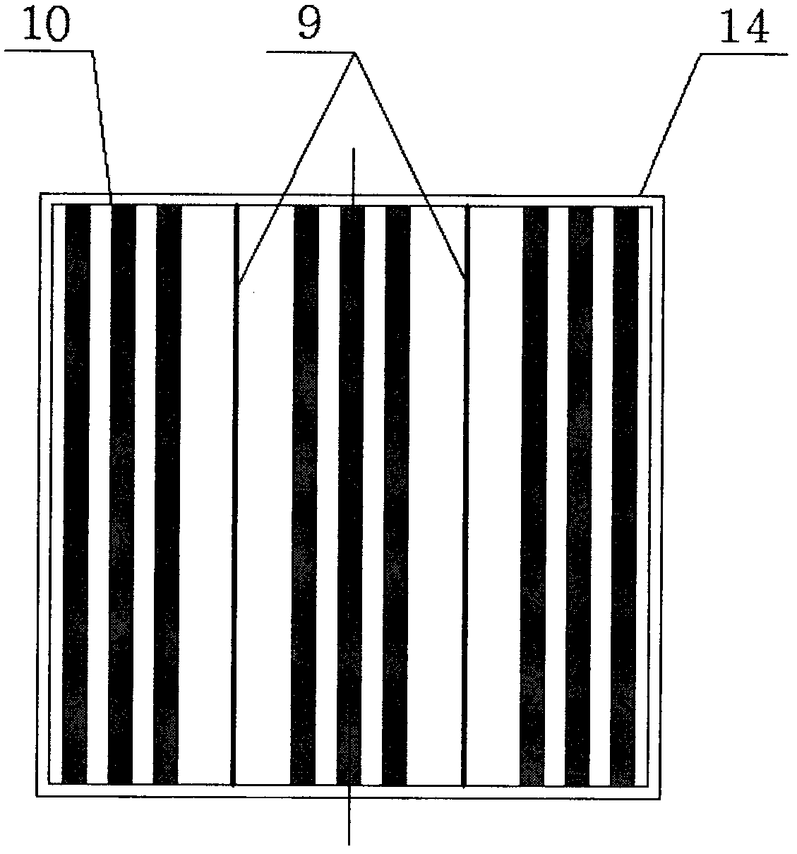 Bipolar pre-charging device with single power supply transverse rod