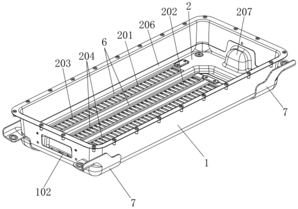 Air cooling structure and battery pack