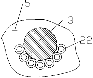 Nut protein extracting device with secondary teeth and gas blowing stirring device