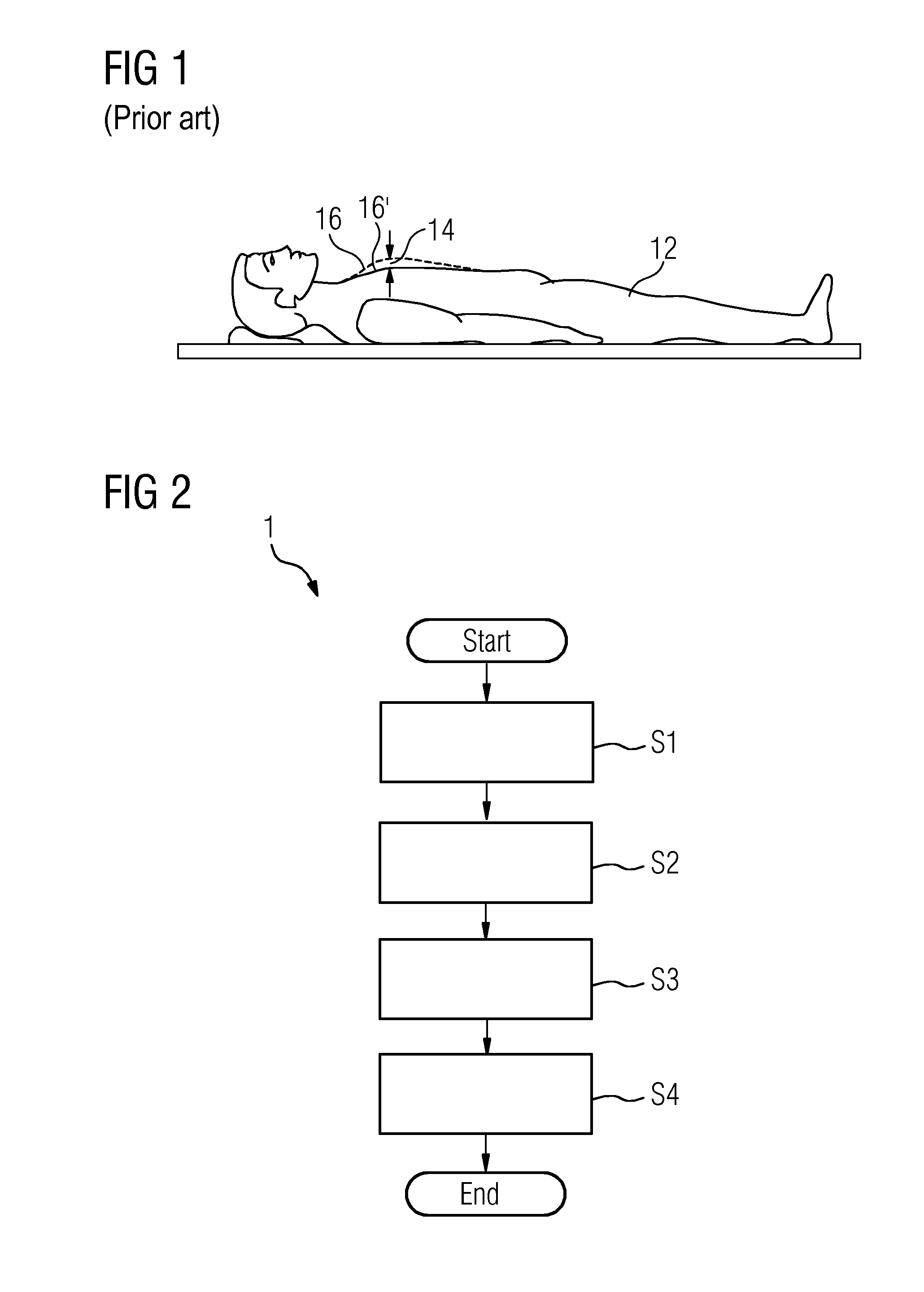 Method and device for determining a breathing movement of an object under examination