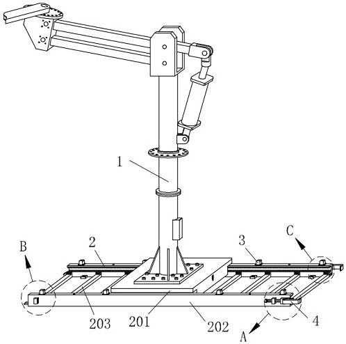 Four-way rotating seat type power-assisted manipulator structure