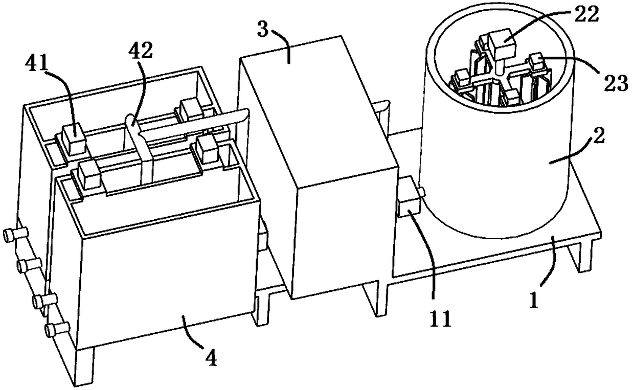 Mechanical treatment device for highly polluted wastewater