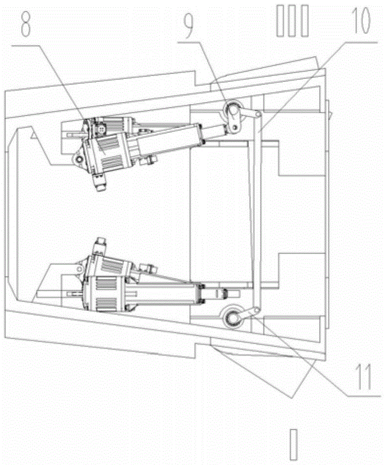 A differential flap rudder control cabin structure