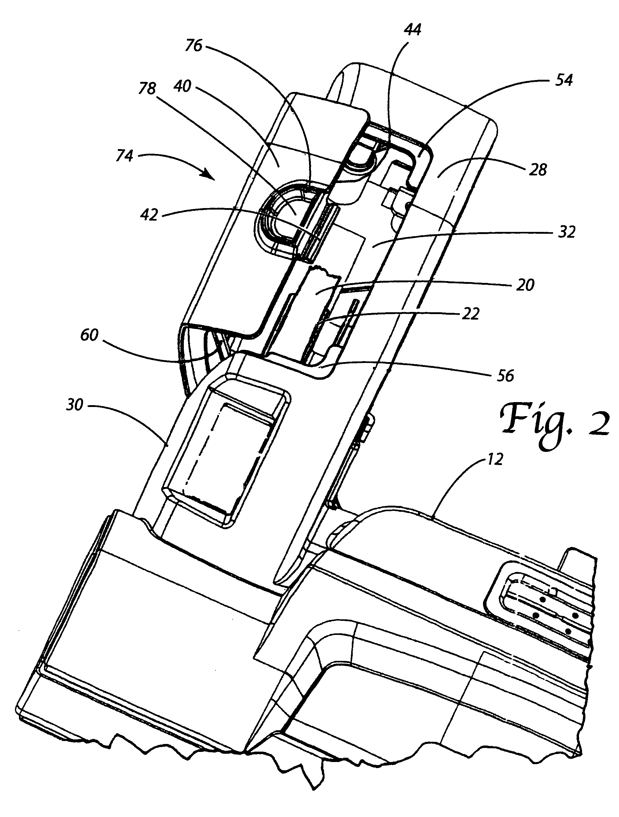 Nozzle assembly housing for vacuum cleaner
