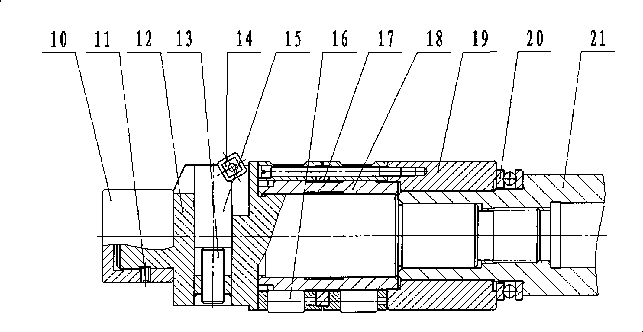 Method and tool for machining step deep holes