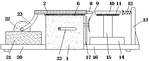 Mechanical structural medicine rolling device with impurity treatment function