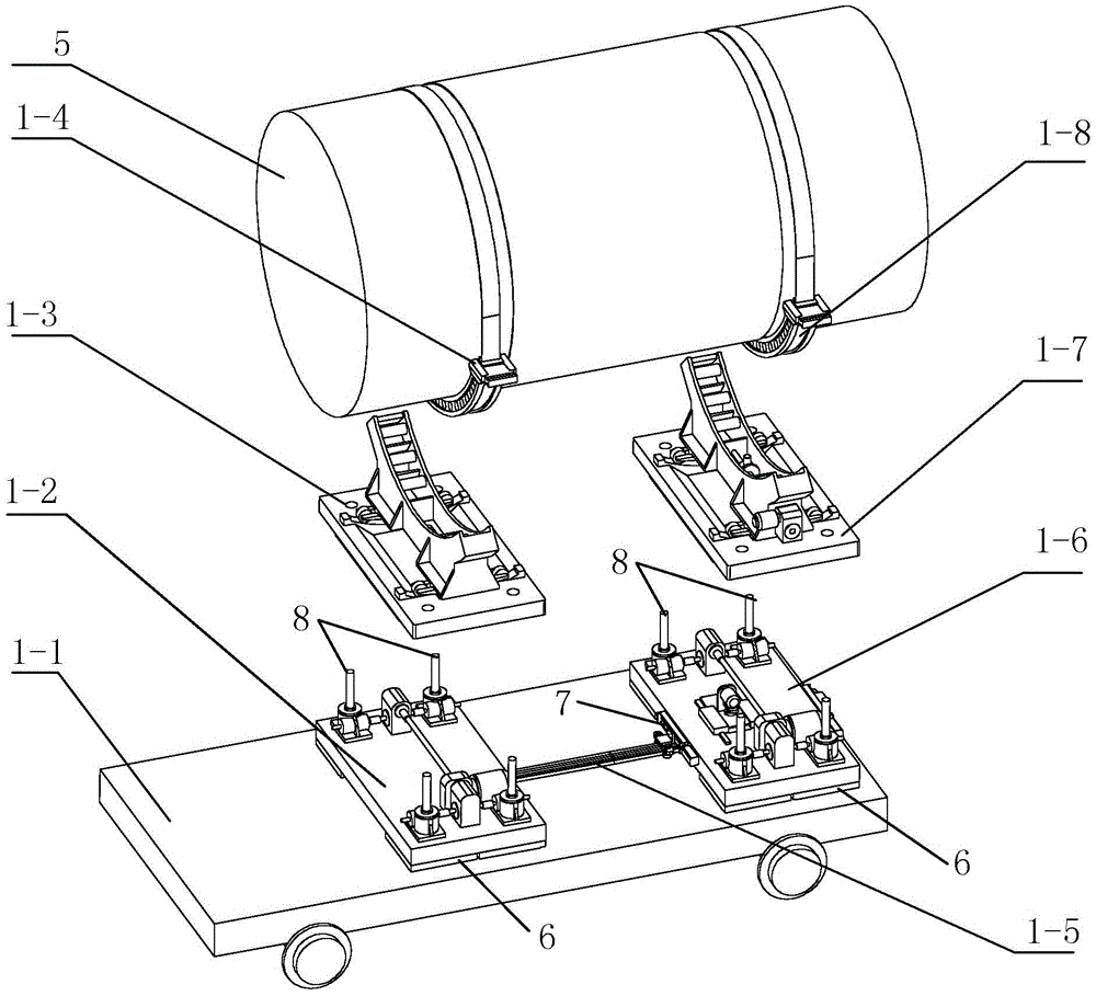 Air-floating type flexible assembly butt-joint system