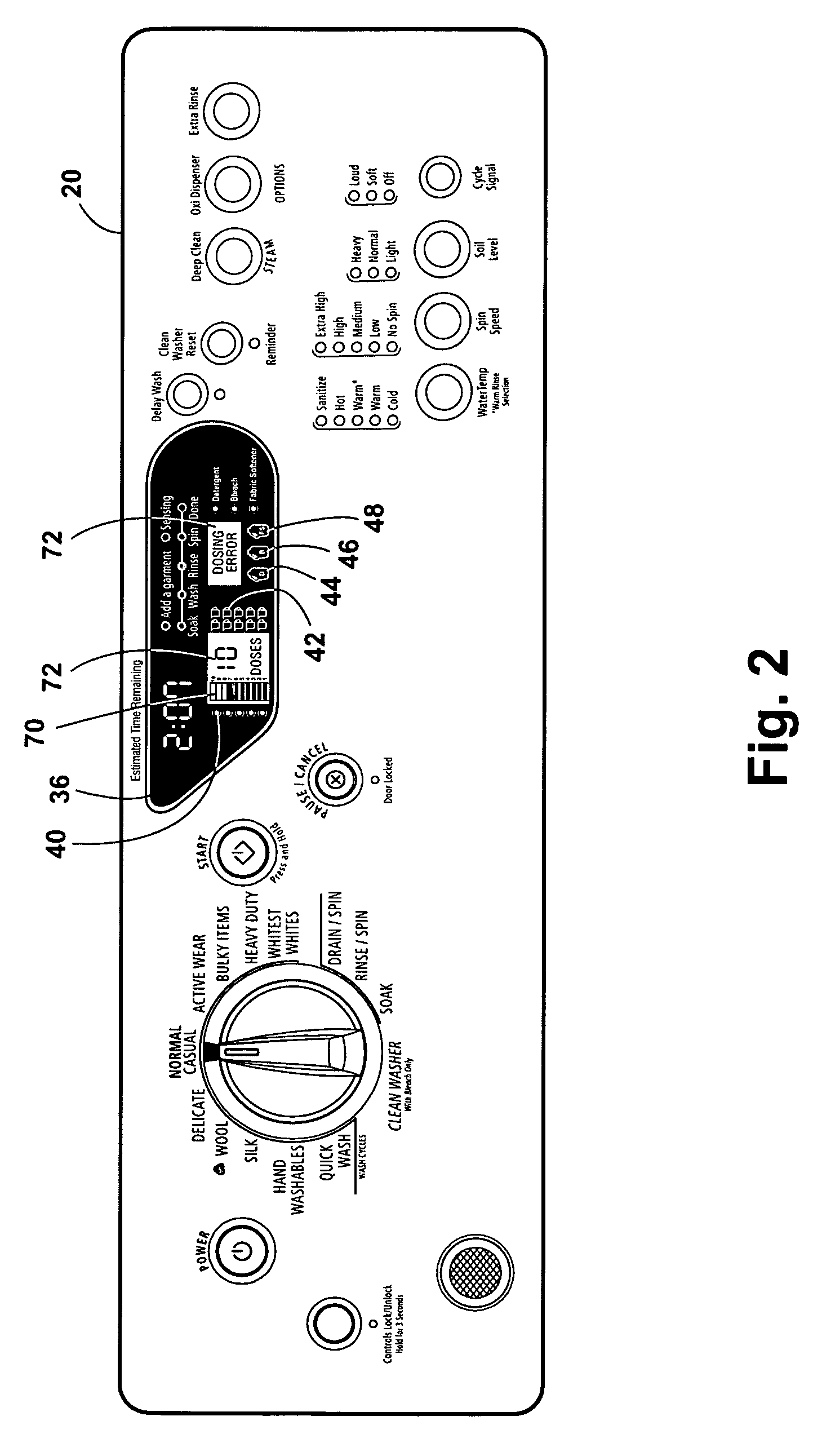 Method of indicating operational information for a bulk dispensing system