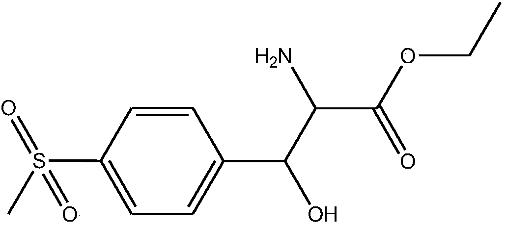 DL-p-methylsulfonylphenyl serine ethyl ester preparation method