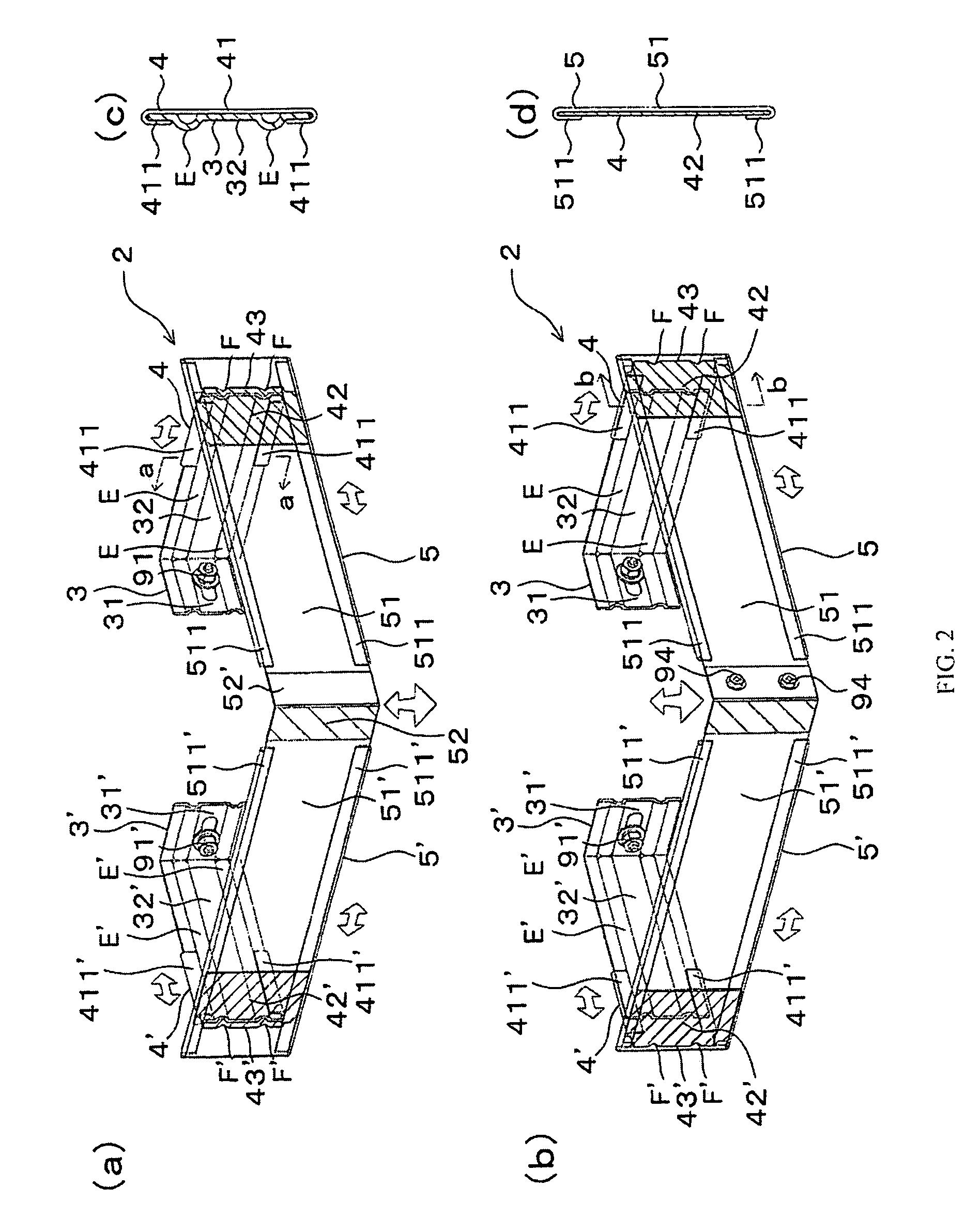 Bracket structure for external wall and external wall construction structure