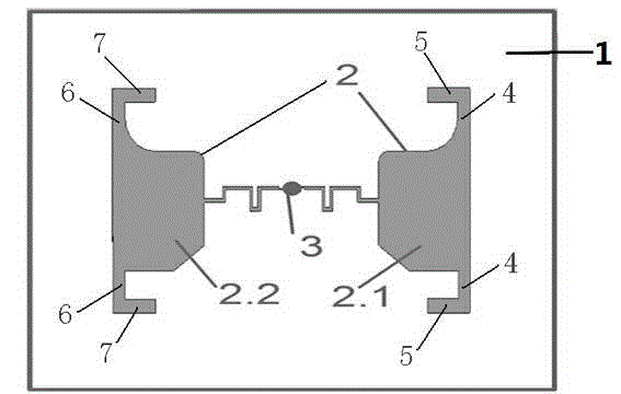 Passive ultrahigh-frequency electronic-label structure used for automobile