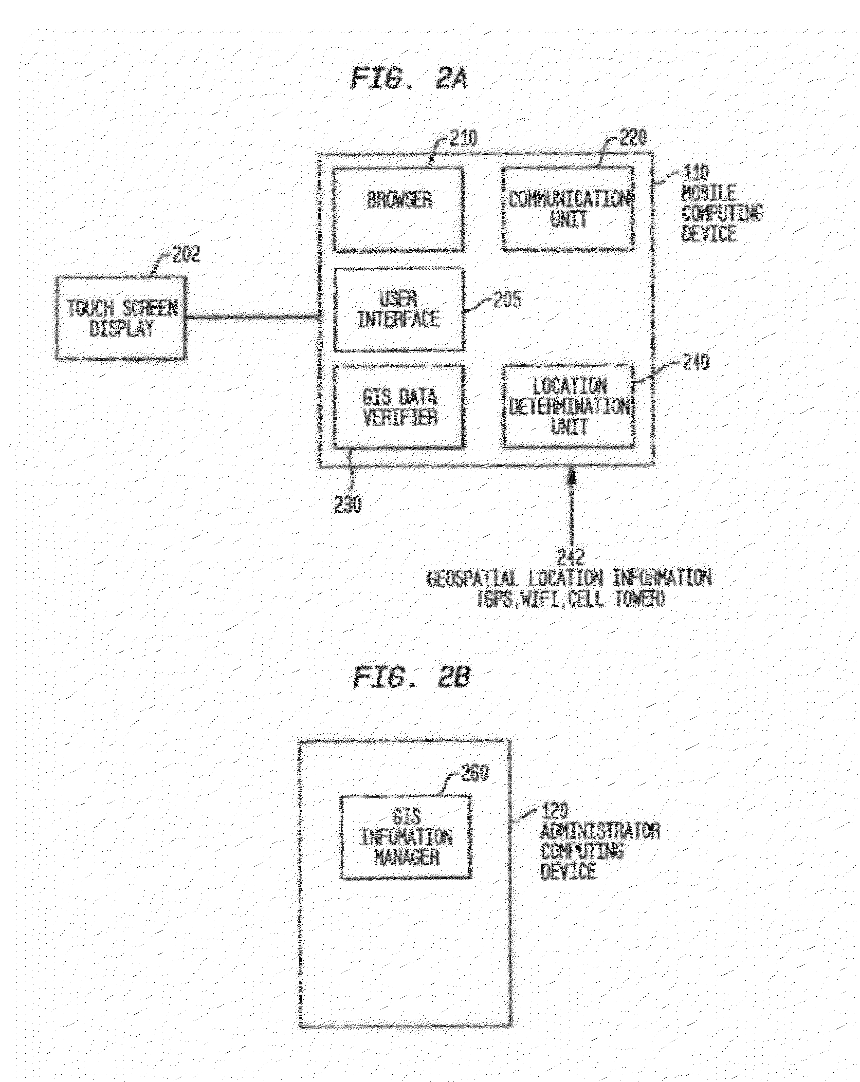 Mobile record information entry and geotagging