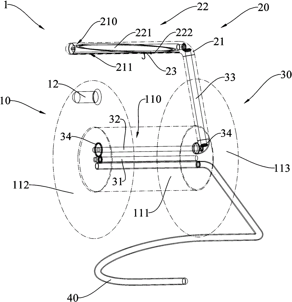 Novel winding device and use method thereof