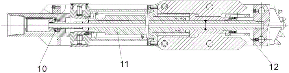 Chambering and pile sinking construction method for static pile driver