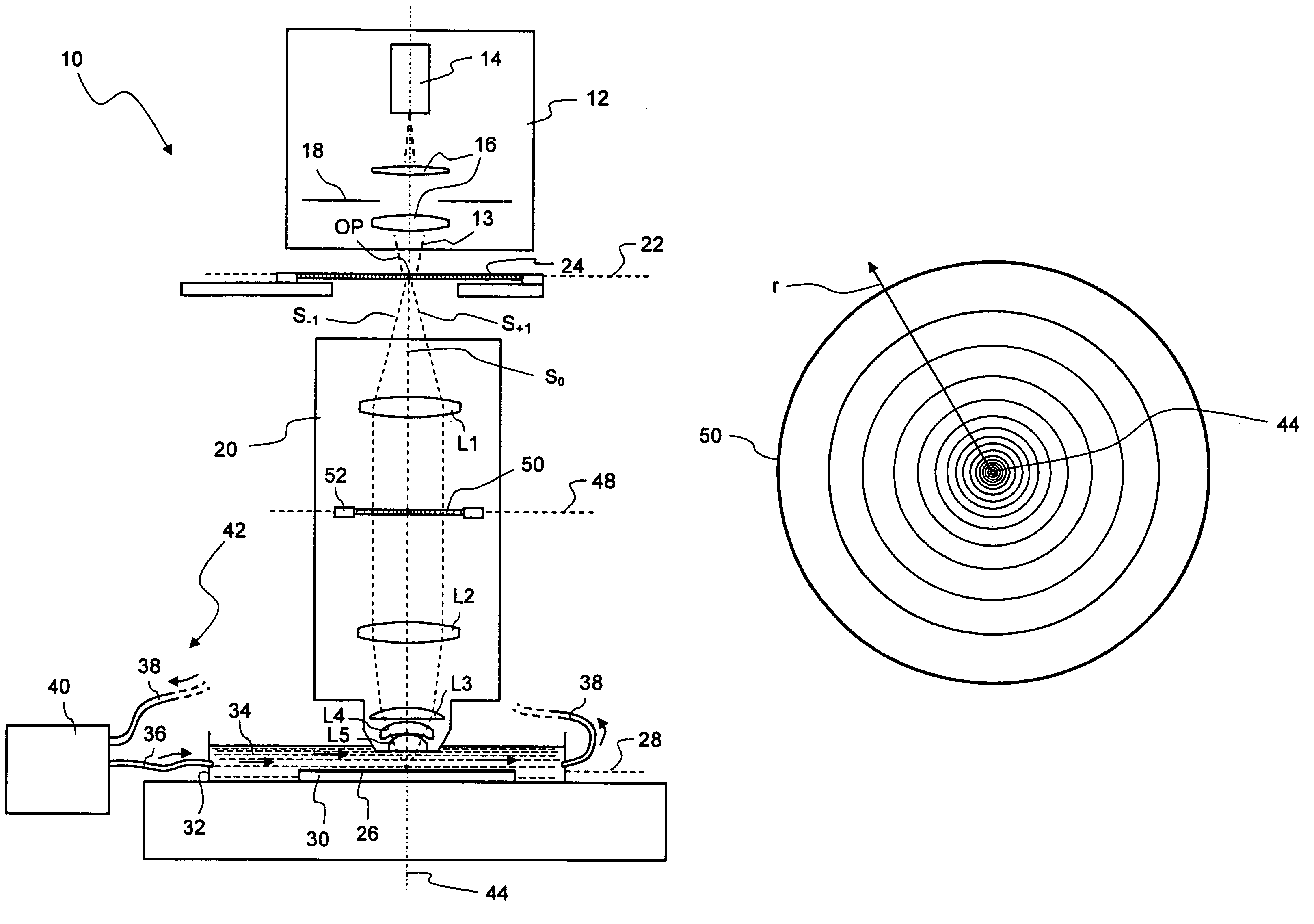 Microlithographic projection exposure apparatus with immersion ...