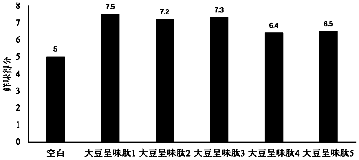 High-clarity soybean flavor peptide, preparation method and use thereof