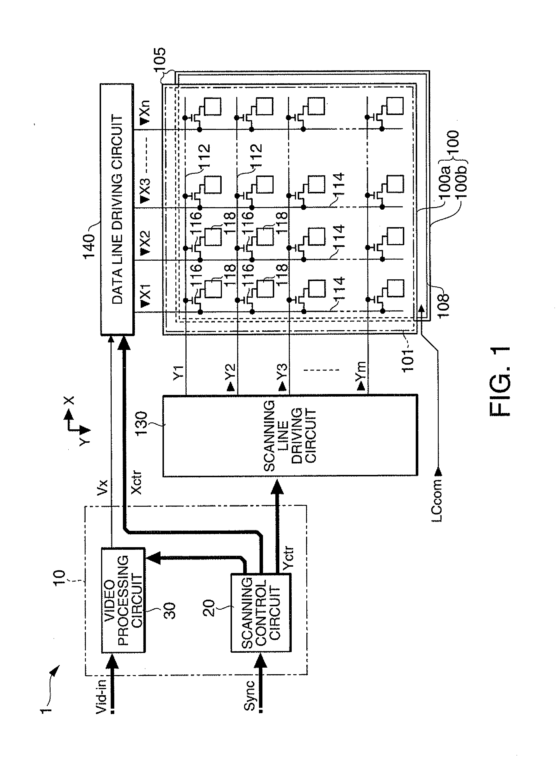 Video processing circuit, video processing method, liquid crystal display device, and electronic apparatus