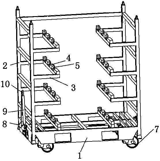 Working position tool of back seat cushion support of automobile and using method thereof